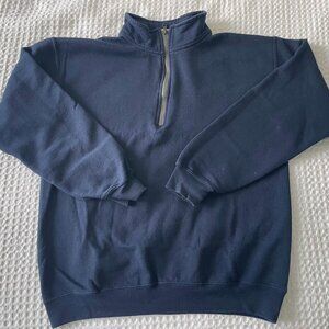 Gildan - Heavy Blend Navy Quarter Zip Sweater